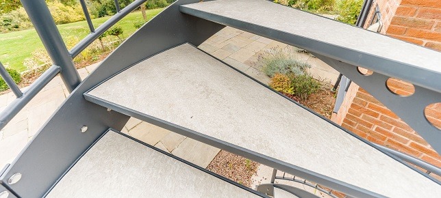 Steps to Outdoor Terrace