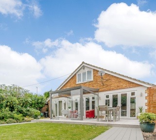 House with Patio and Garden Room