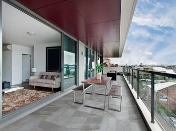 Hotel Balcony with Porcelain Paving