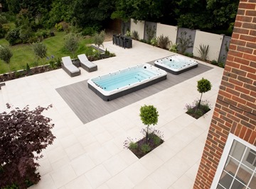 Italian Limestone Vanilla Porcelain Paving