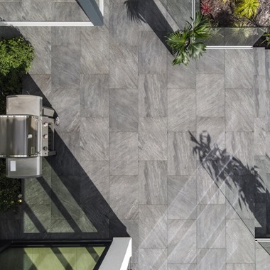 20mm Quartz Anthracite Porcelain Paving