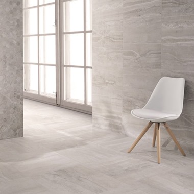 10mm Travertine Grey Porcelain Tiles