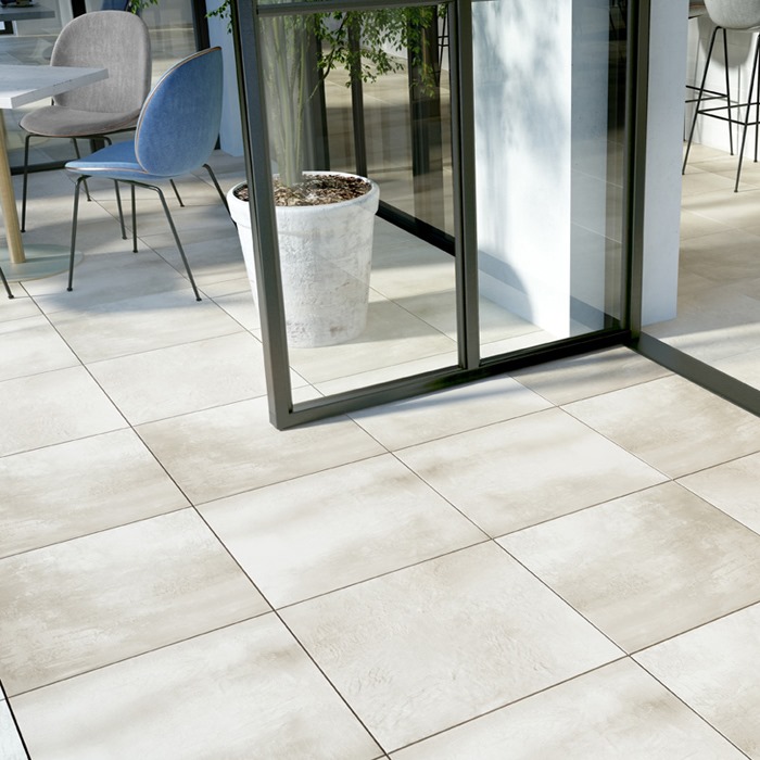 20mm Bolzano White Porcelain Paving