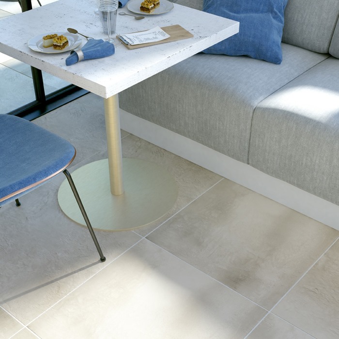 8mm Bolzano White Porcelain Tiles