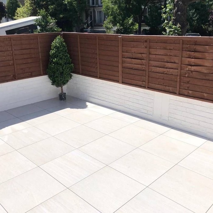 20mm Tirolo White Porcelain Paving