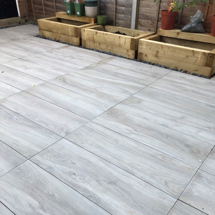 20mm Forest Grey Larch Porcelain Paving