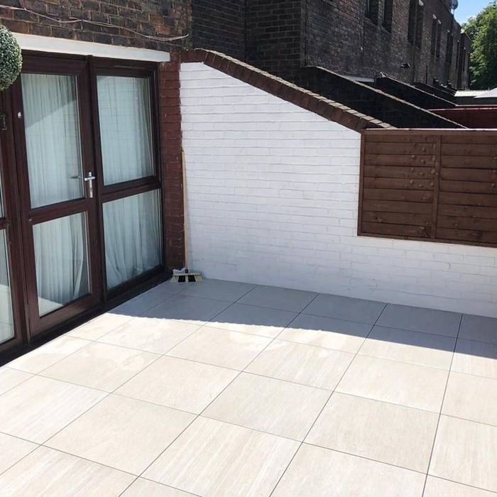 20mm Tirolo White Porcelain Paving