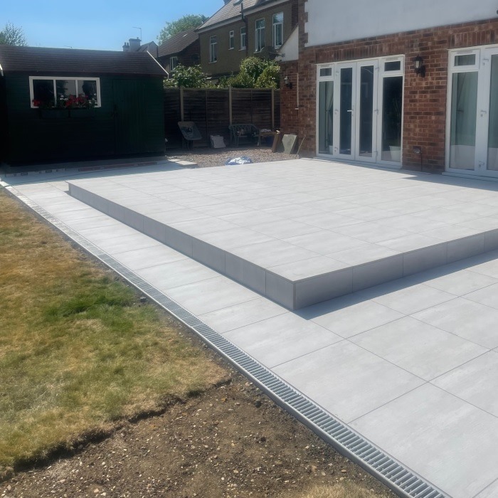 20mm Hampton Silver Porcelain Paving