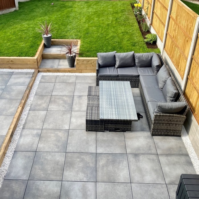 20mm Bolzano Grey Porcelain Paving