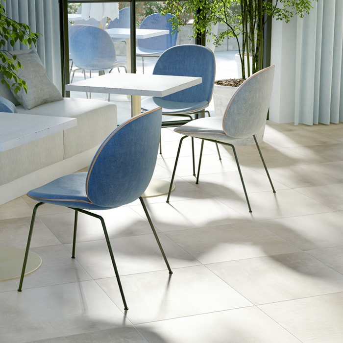 8mm Bolzano White Porcelain Tiles