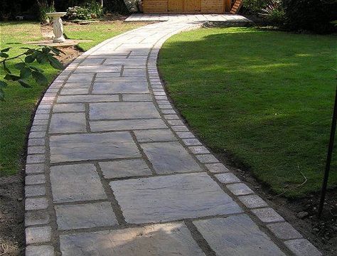 Curved garden path ideas