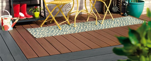 Garden decking, assorted colours