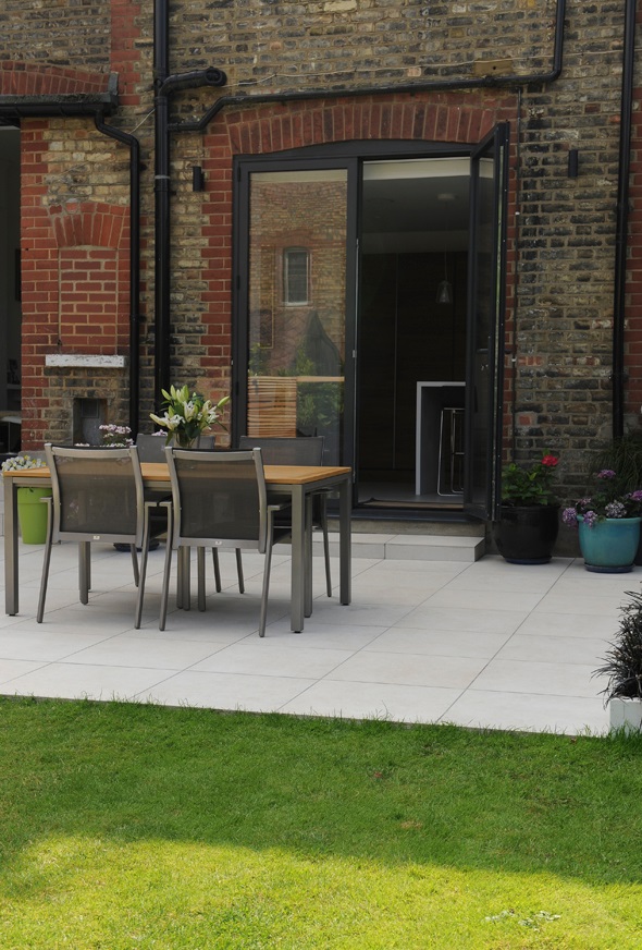 Porcelain patio