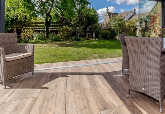 outdoor forest oak porcelain paving patio deck