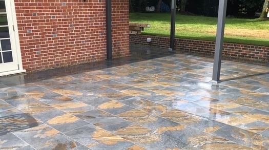 20mm Slate Rust Porcelain Paving