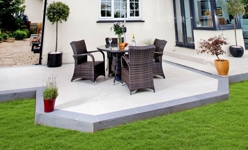 Two tone patio