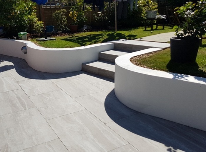 how to install porcelain paving slabs